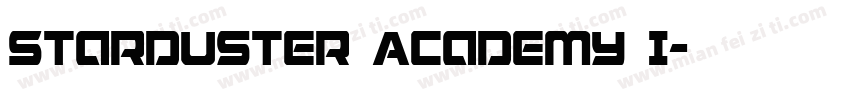 Starduster Academy I字体转换